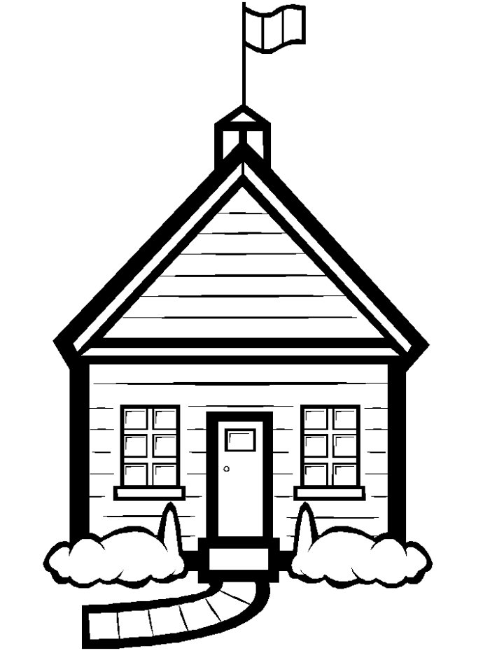 School Building Clipart Black And White | Clipart Panda - Free ...