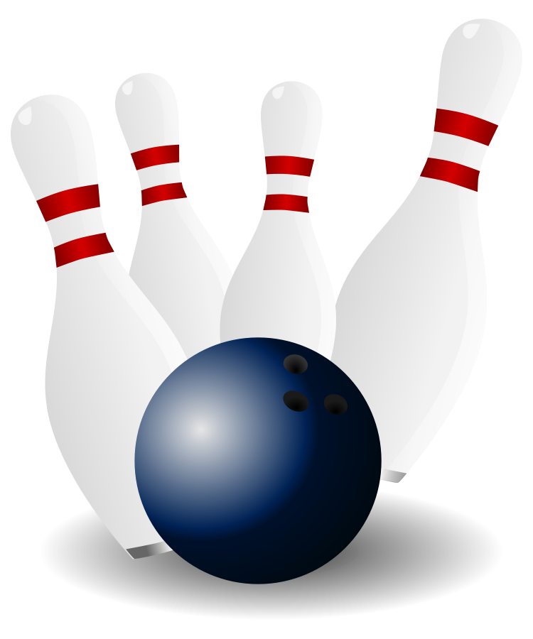 Bowling pin shadows Clipart, vector clip art online, royalty free ...