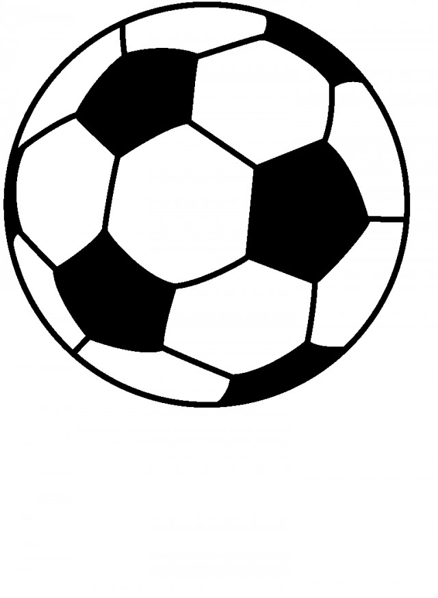 Picture Of A Soccer Ball To Print Free Coloring Page 246821 Soccer ...