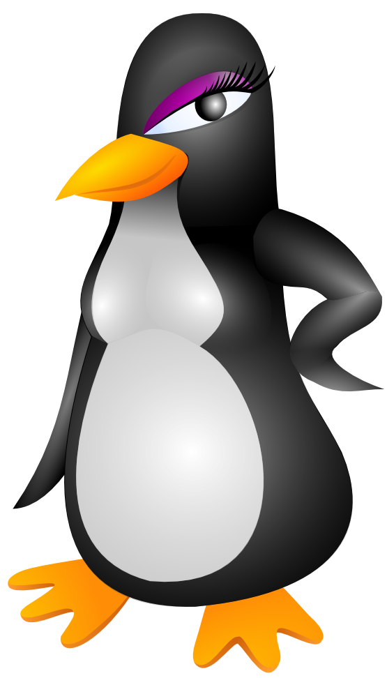 clipartist.net » Clip Art » rau nea penguin linux scallywag March ...