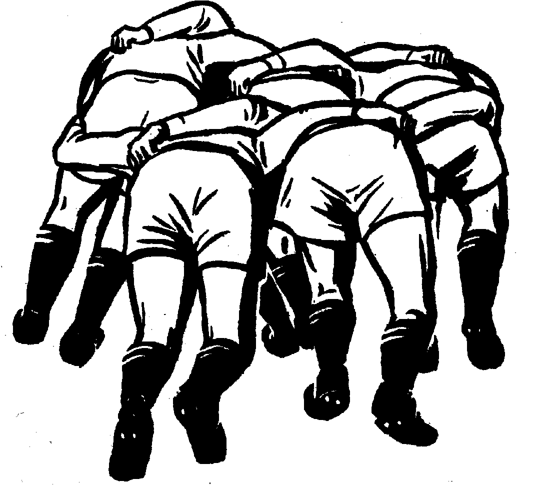 Rugby Scrum Clipart - Gallery