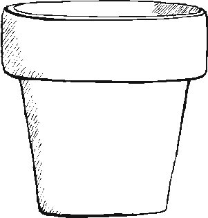 Printable Coloring Flower Pots | Bulbulk Com