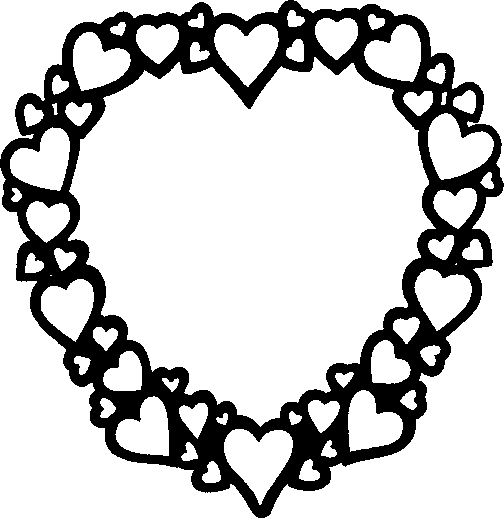 Heart Frame Clip Art Black And White | Clipart Panda - Free ...