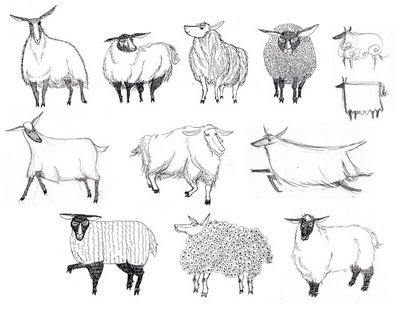 Realistic Sheep Drawing - Gallery