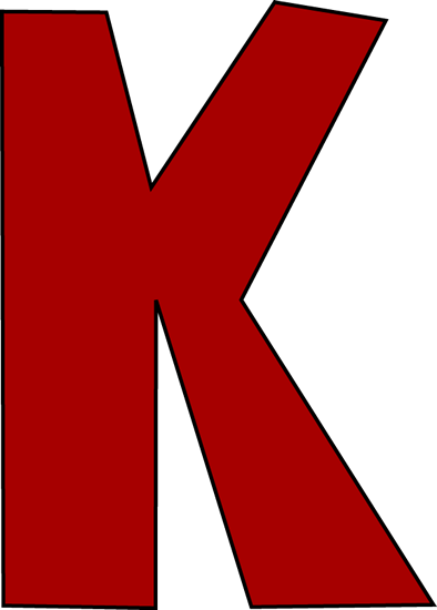 Red Letter K Clip Art - Red Letter K Image