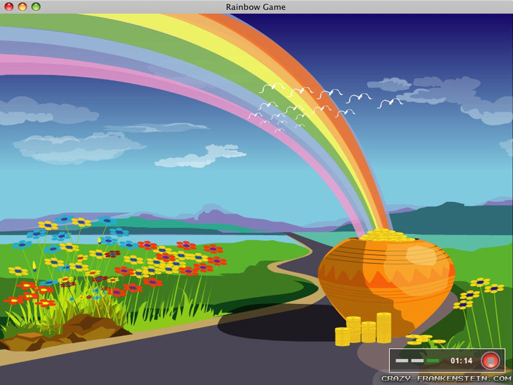 Pot of gold and rainbow wallpapers - Crazy Frankenstein