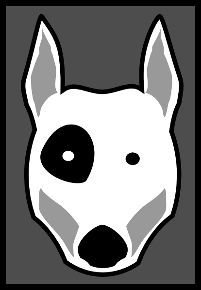 English Bull Terrier clip art - vector clip art online, royalty ...