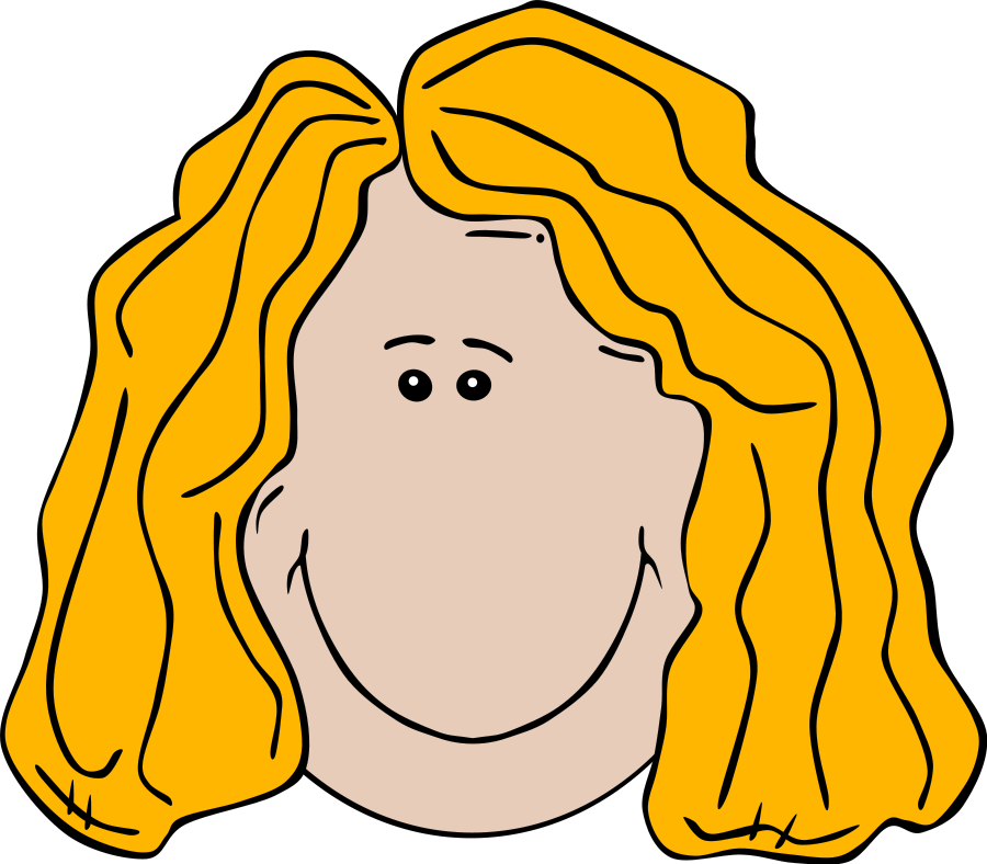 Lady Face Cartoon Clipart, vector clip art online, royalty free ...