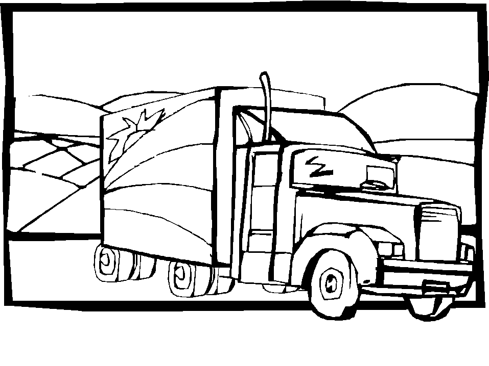 Coloring Page - Truck coloring pages 4