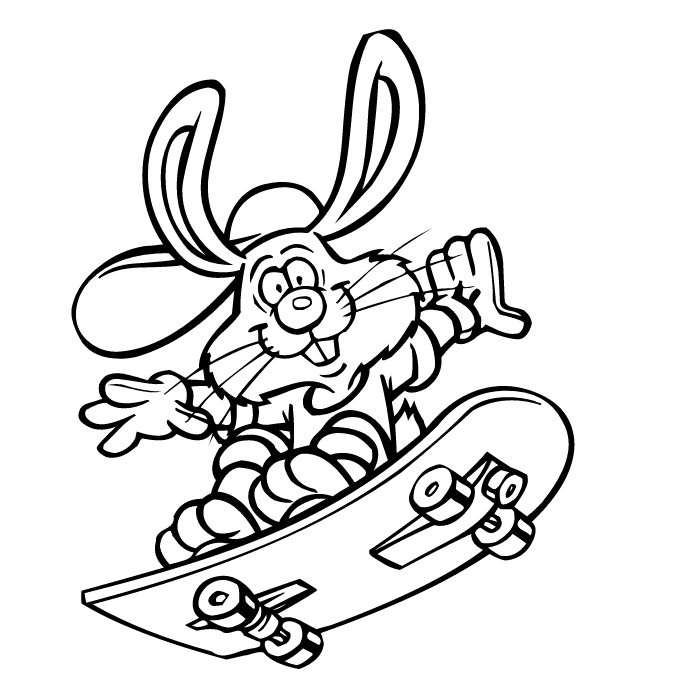 cartoon skate board coloring pages » Cenul – Free Coloring Pages ...