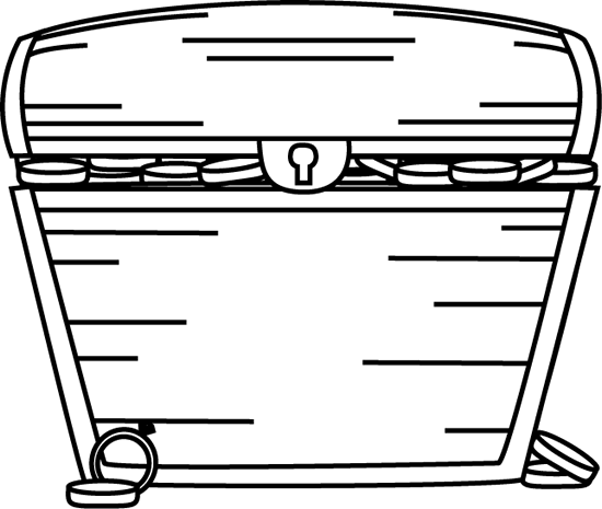 Black and White Treasure Chest | Clipart Panda - Free Clipart Images