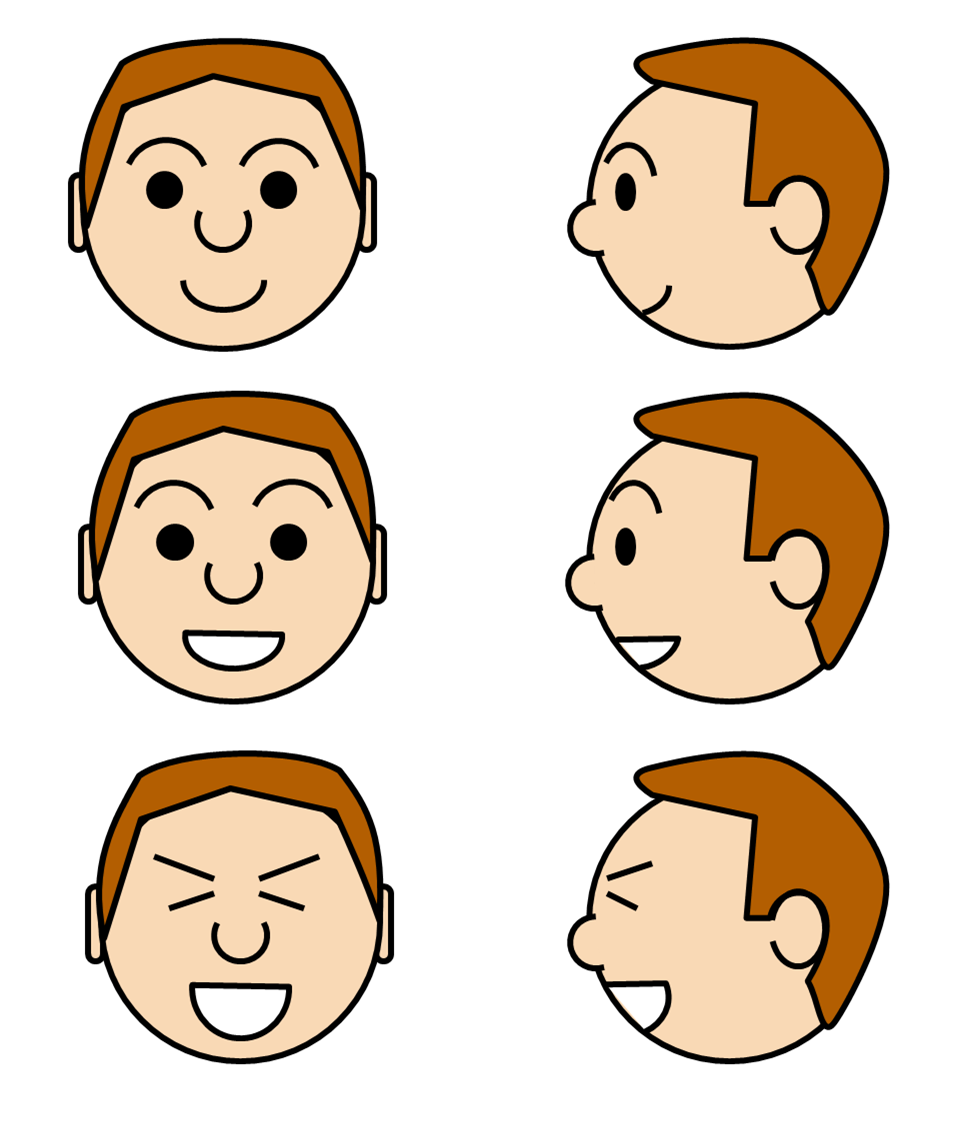 Images For > Face Expressions Clipart