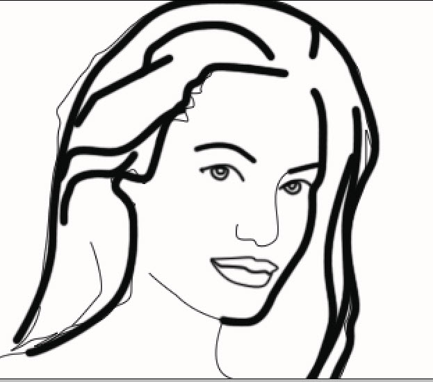 Face Line Art - Cliparts.co