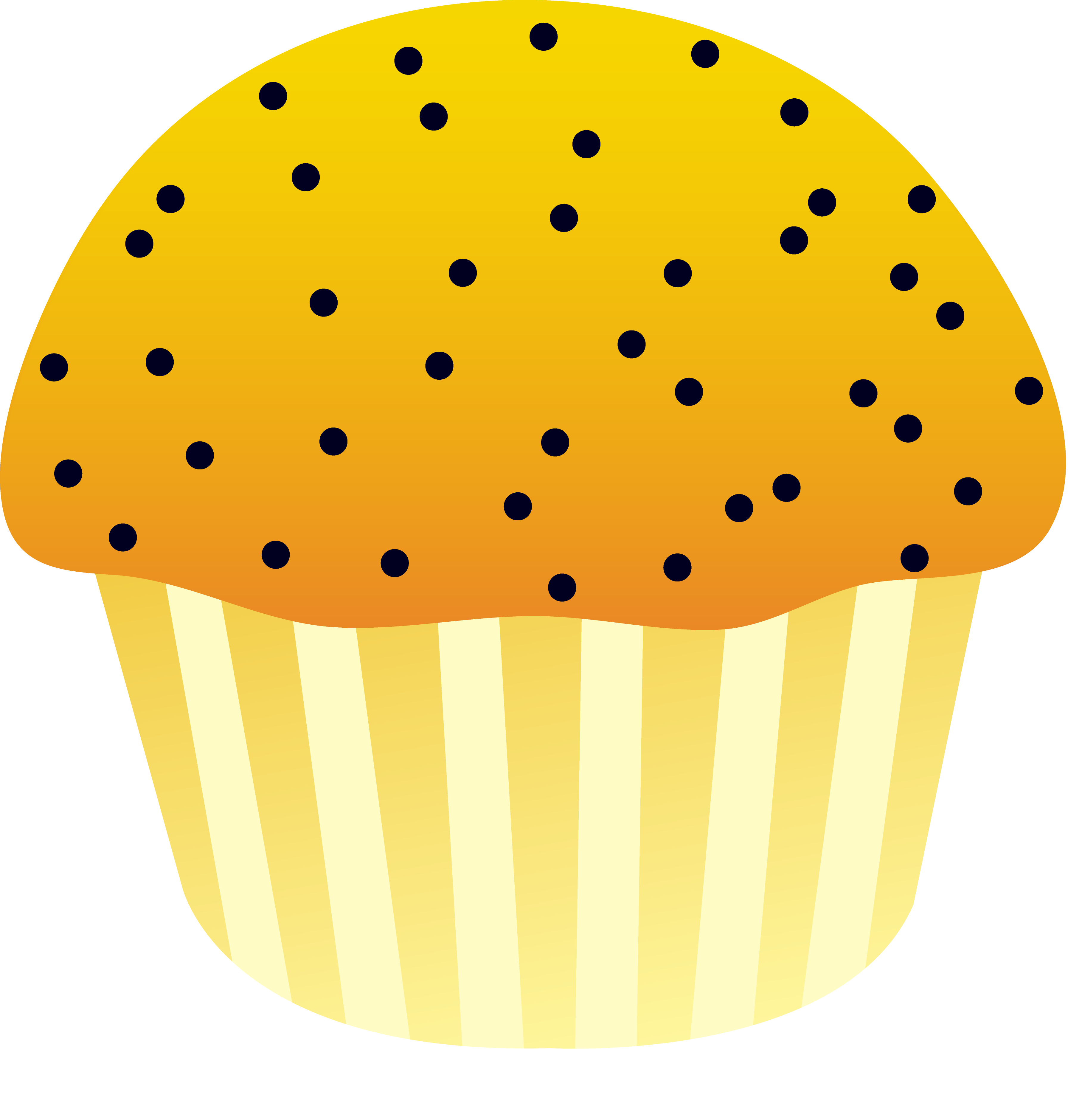 Lemon Poppy Seed Muffin - Free Clip Art