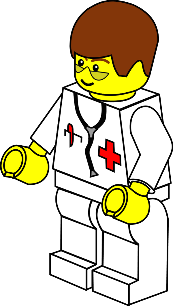 LEGO Town doctor - vector Clip Art