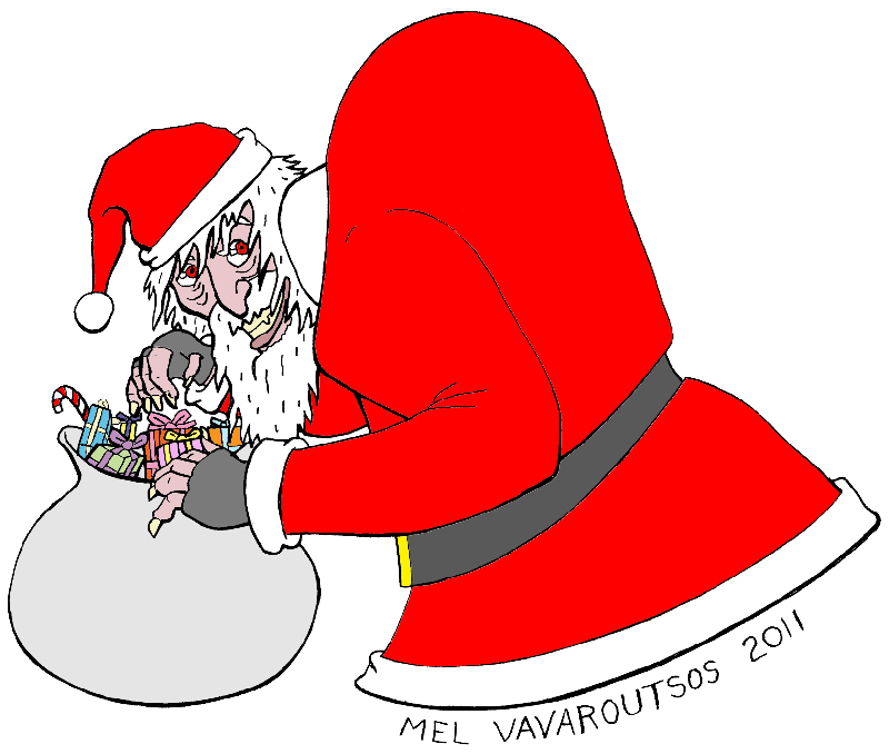 13 Paranoid Facts | Menu 15: Evil Santas - 69 Flavors of ...
