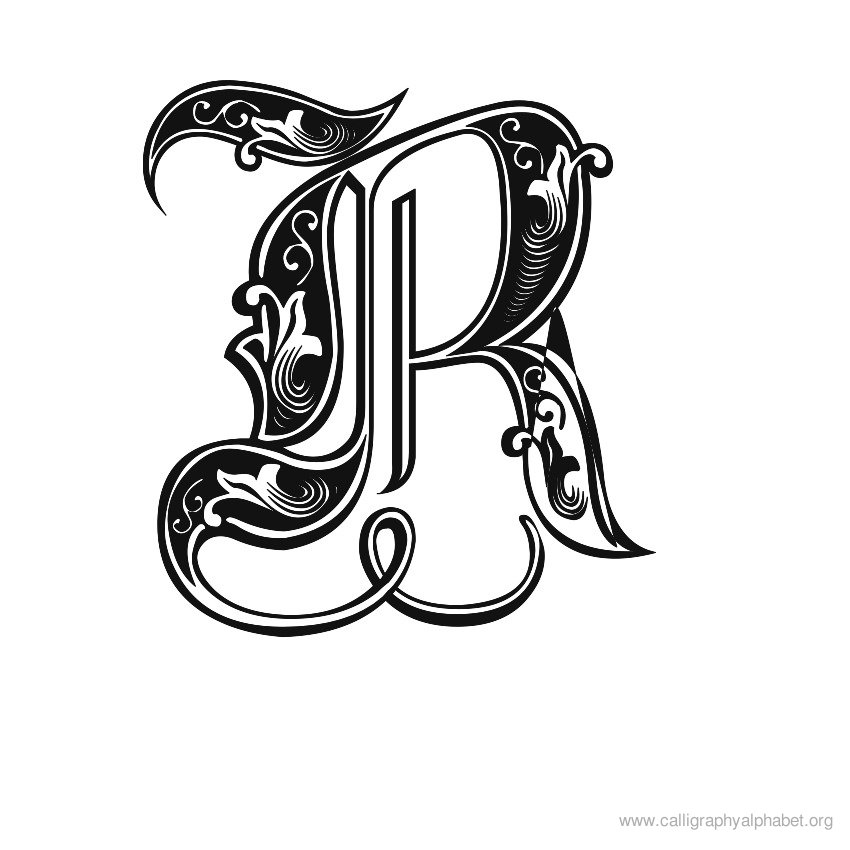 Calligraphic Gothic Tattoos