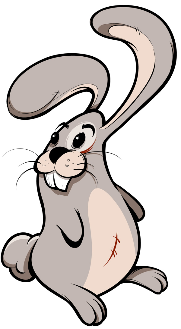 Cute cartoon rabbit vector material 5 | Free download Web