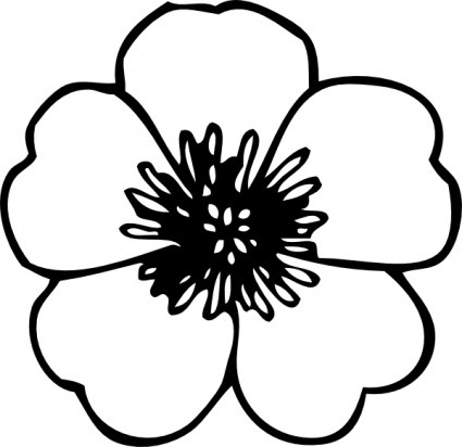 Clip Art Flower Black And White | Clipart Panda - Free Clipart Images