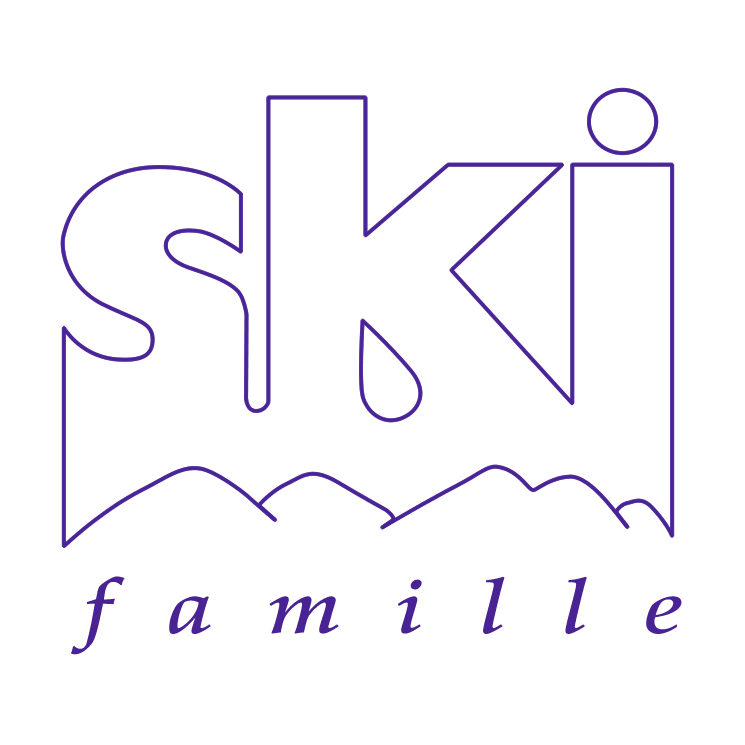 Ski famille Free Vector / 4Vector