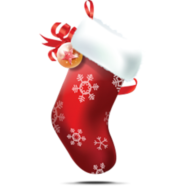 Christmas Stocking 2 image - vector clip art online, royalty free ...