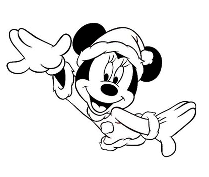 Educational Minnie Mouse Christmas Coloring Pages | Laptopezine.