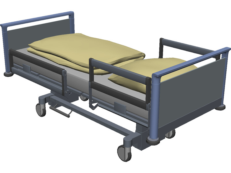 Hospital Bed 3D Model Download | 3D CAD Browser
