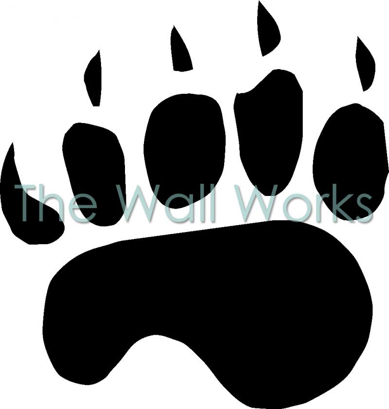 Single Bear Claw Vinyl Decal | Animals Vinyl Decals