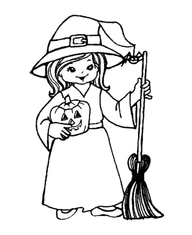 Halloween Witch Coloring Pages - Wallpapers and Images ...