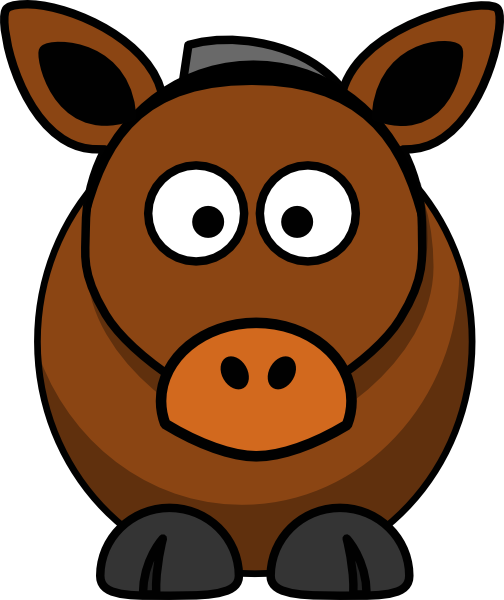 Cartoon Donkey Clip Art at Clker.com - vector clip art online ...