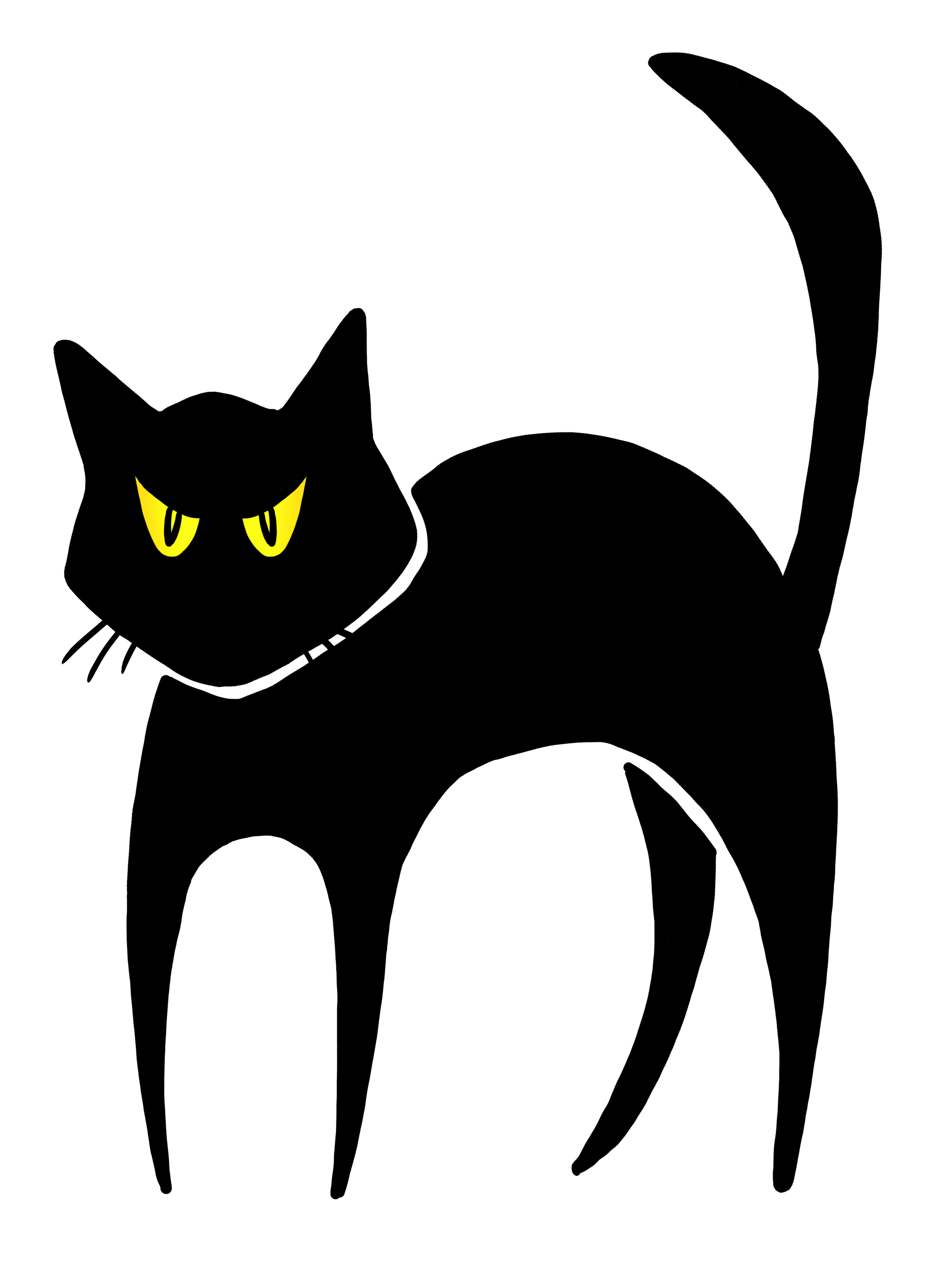 Scared Black Cat Clipart - ClipArt Best