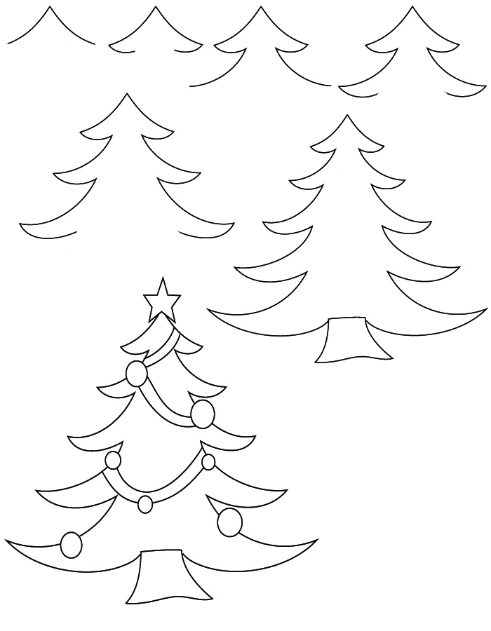 Simple Tree Drawings Step By Step - Gallery