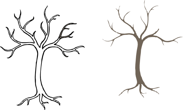 Hollow Tree clip art - vector clip art online, royalty free ...