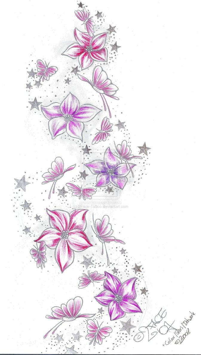 Flower Tattoos Designs & Ideas : Page 67