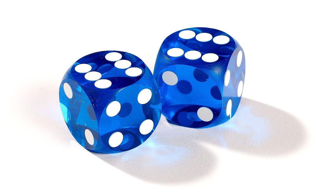 Blue Backgammon Precision Dice - Precision Dice - Zontik Games