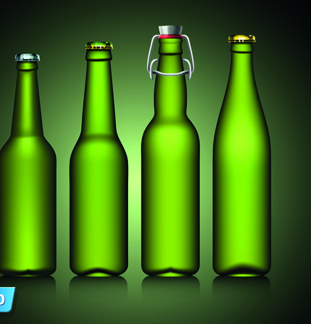 Different Beer bottle design elements vector 03 - Vector Life free ...
