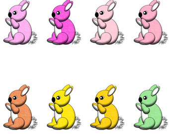 Popular items for bunny clip art on Etsy