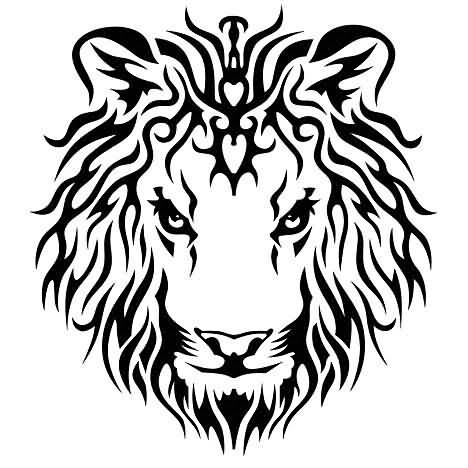 Tribal Lion King Tattoo Design | Tattoobite.com