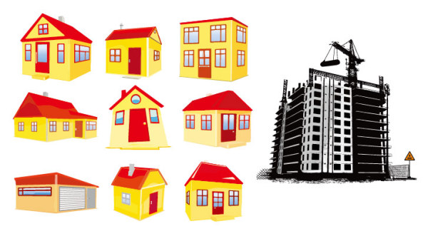 House construction material vector_Download free vector,3d model ...