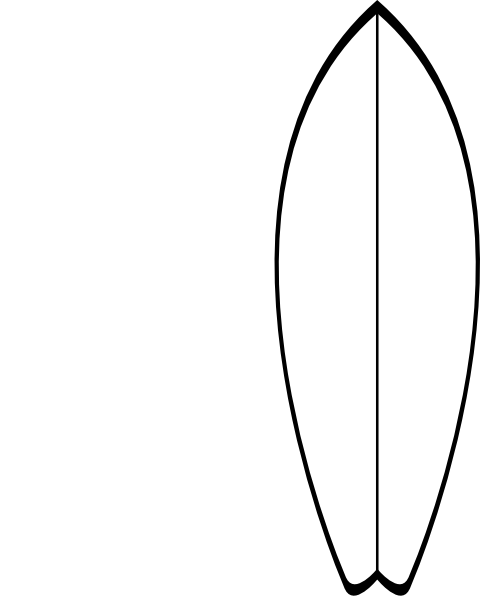 White Surfboard Clip Art at Clker.com - vector clip art online ...