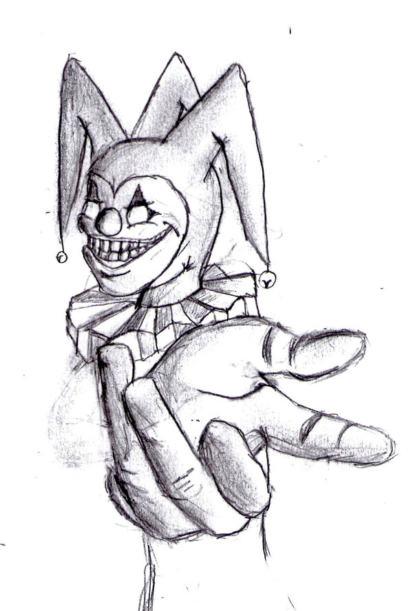 Image gallery for : easy scary drawings of clowns