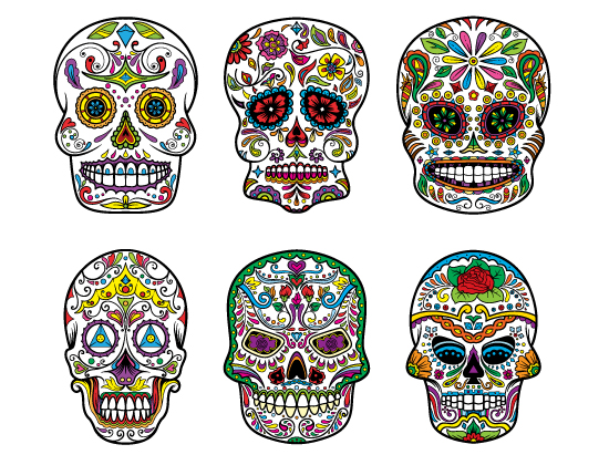 Create Beautiful Pieces of Design Art with these 248 Sugar Skull ...