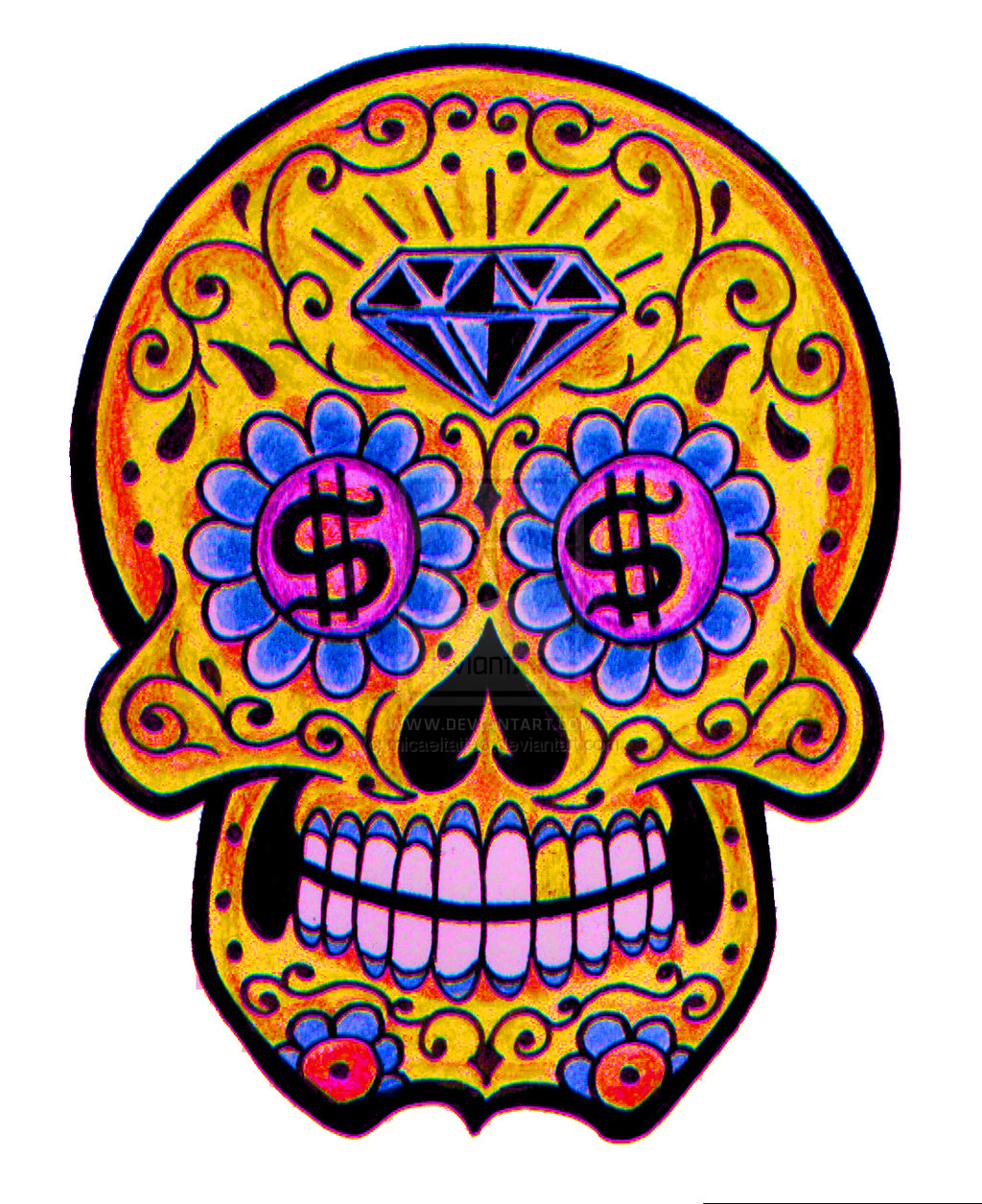 Dia de Los Muertos Skull Paint for Men – This IS My Job