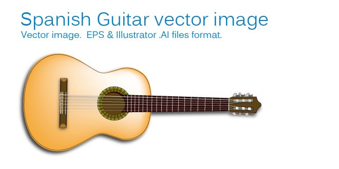 Spanish Guitar Vector Image vector graphic | creaTTor