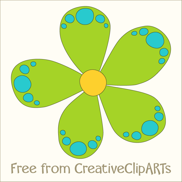 Colorful and Cute Flower ClipArt for Your Design Projects