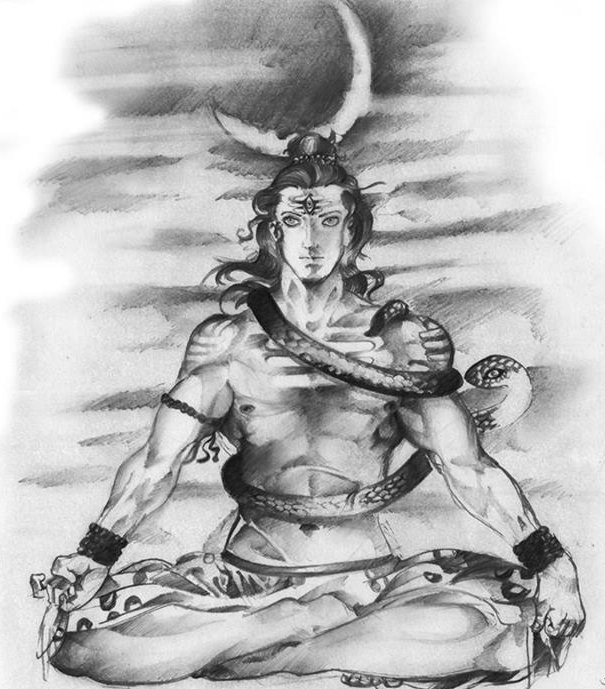 Sketch-Of-Shiva-Bhole-Nath | PICZLoad pics a la carte