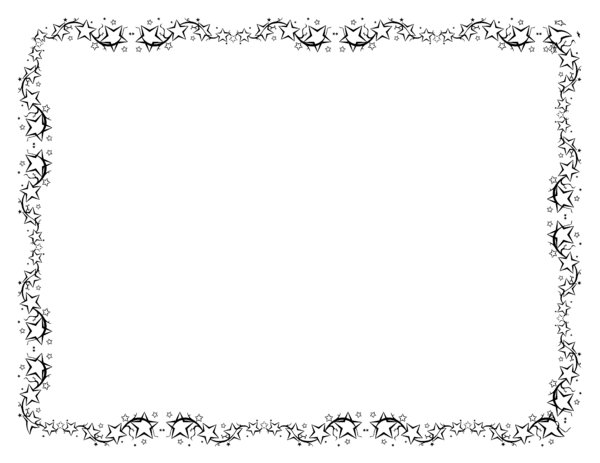 Stars Border Black And White - ClipArt Best