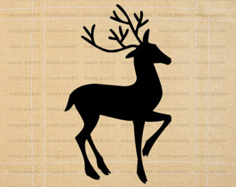 Popular items for reindeer silhouette on Etsy