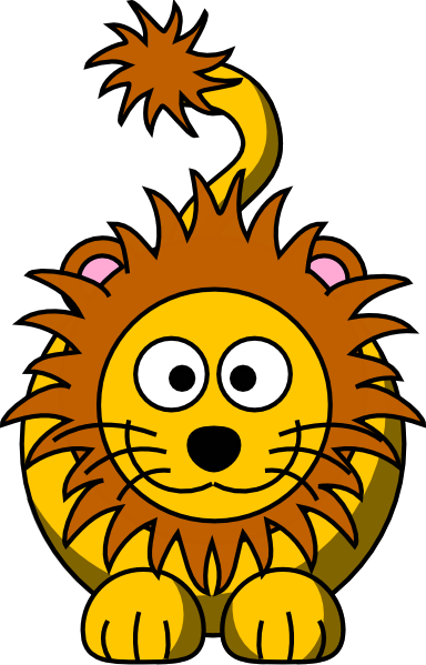 Cartoon Golden Lion clip art - vector clip art online, royalty ...