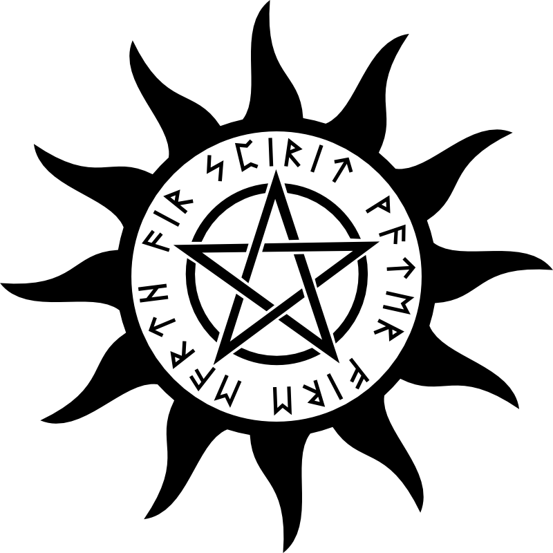 Clipart - Symbol with pentagram